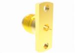 2.4mm 2 Hole Flange Female RF Connector Jack With Cylindrical Contact 0.4mm Pin