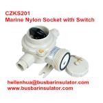 10A marine nylon watertight receptacles with switchCZKS201 1144/2/FS IP56