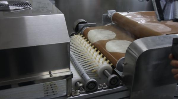Industrial High Speed Tortilla Production Line 3 - 20m/Min Alloy Steel Pita