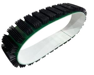 Wholesale Black Nylon Bristles Wire Ring PVC Belt Brush With Spacing from china suppliers