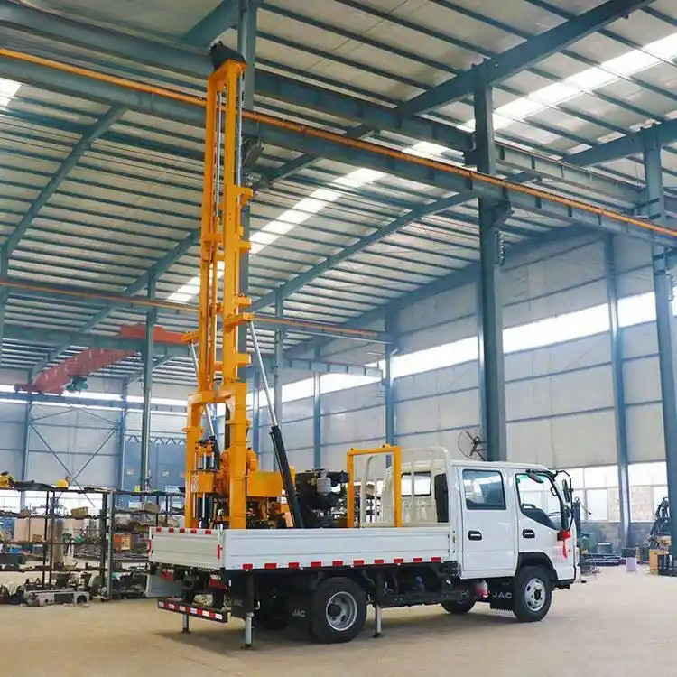 Water Well Hydraulic Drilling Equipment Three Wheel Vehicle Mounted