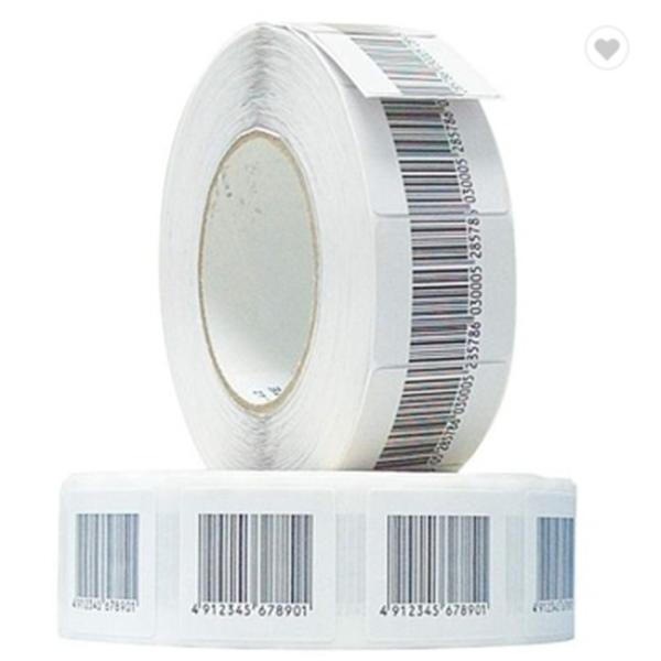 Supermarket Jewelry Anti Shoplifting Label / Eas Soft Label With Dr + Barcode