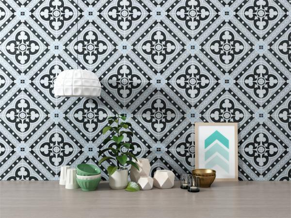 Eco-Friendly 200x200mm Gray Interior Floor Tiles For Decoration And Ceramic