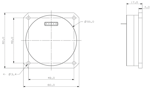 Mini Rs422 Fiber Gyro Good Non Linearity Zero Bias Stability