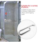 Hotel Bathroom Office Entry Pull Handles with Stainless Steel 304 Brushed Gold