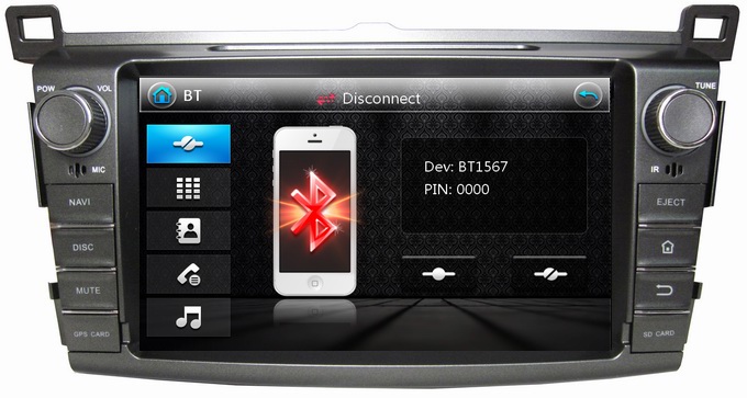 Ouchuangbo Wholesale Car GPS Sat Nav USB iPod DVD Audio Player Toyota RAV4 2013 OCB-8017A