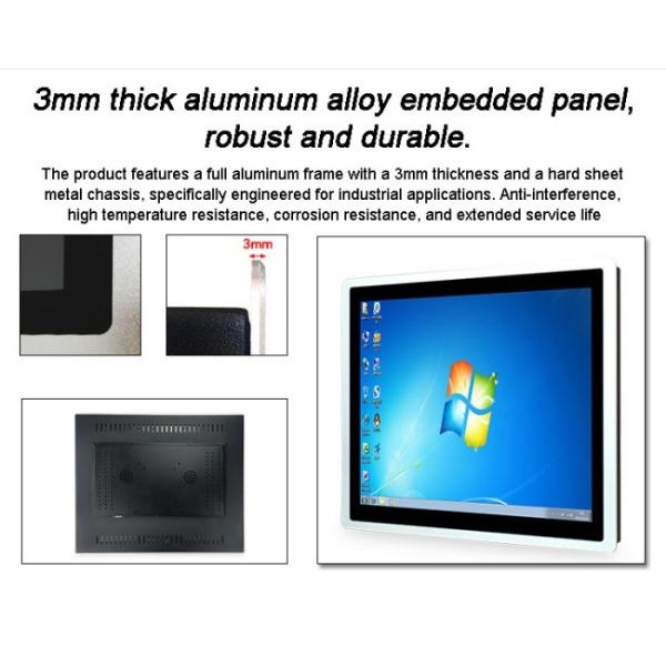 Rear-mount Touch All-in-one Panels 21.5 Inch Full Hd Monitor Industrial Wall Mounted or Embedded Lcd Monitor with Capacitive Resistive Touch
