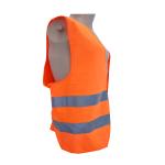 Hi Vis Safety Vest Road Workers Orange Color Vest EN20471 Duty Clothing