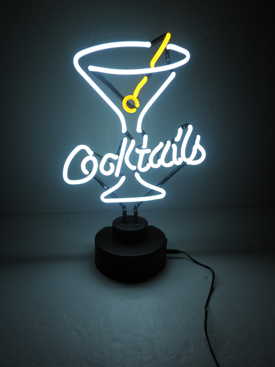 25x25cm Tabletop Neon Light 12v Led Neon Rope Light UL Cocktails