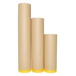 Biodegradable Auto Painting Cover Kraft Paper Pre Taped Film Masking Paper Film