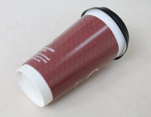 Wholesale 500ml Heat Proof Double Wall Takeaway Coffee Cups With Glossy Printing from china suppliers