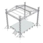 Aluminum Lighting Square Bolt Truss Alloy 6061 Truss Manufactures System