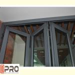 Reflective Aluminum Glass Sliding Window / Horizontal Bifold Windows bi-fold