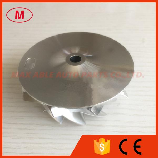 RHF5HB 49.62/61.98mm 11+0 blades high performance Turbo milling/aluminum 2618/billet compressor wheel for VF22 upgrade