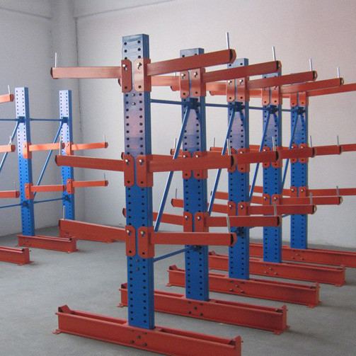 Q235 Double Sided Cantilever Rack , Cantilever Pipe Storage Racks 2000KG Capacity
