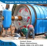Eco-friendly Waste Tyre Recycling to Diesel Pyrolysis Plant 300sqm Area Required