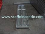 Galvanized scaffolding steel plank with 43mm 43.5mm hook, steel catwalk match
