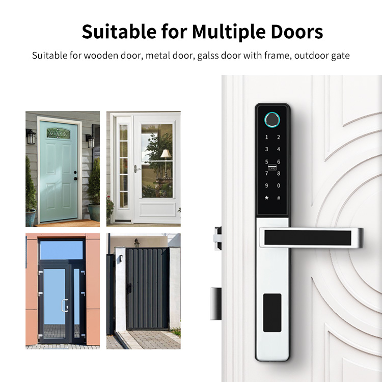 TT Lock Smart Fingerprint Door Lock S874 With Tuya APP Sliding Door Lock
