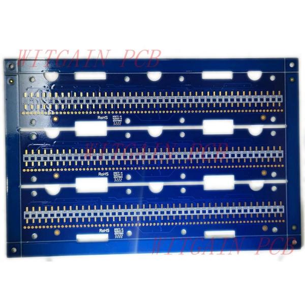 FR4 Substrate Material Double Layer PCB Blue Solder Mask Ink
