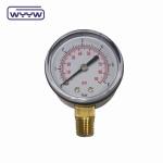 OEM 50mm Diameter 0-15 PSI 0-1 Bar 1/4 NPT Pressure Gauges