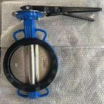 PN16 Class150 Ductile Iron Body Handle Wafer Butterfly Valve For Water Oil Gas