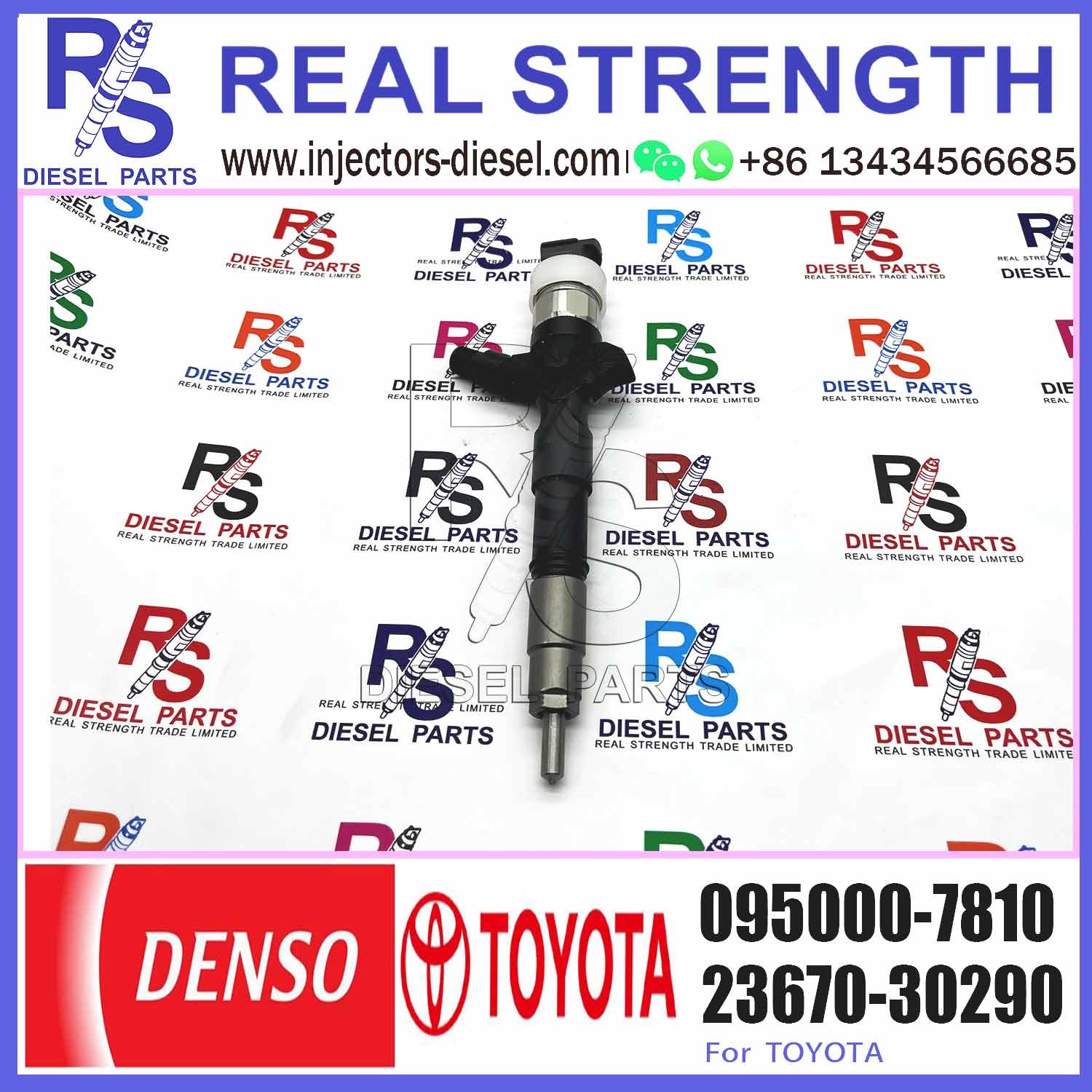 FST Diesel Fuel Common Rail Injector Assembly 23670-30120 095000-7810 For Toyota Dyna