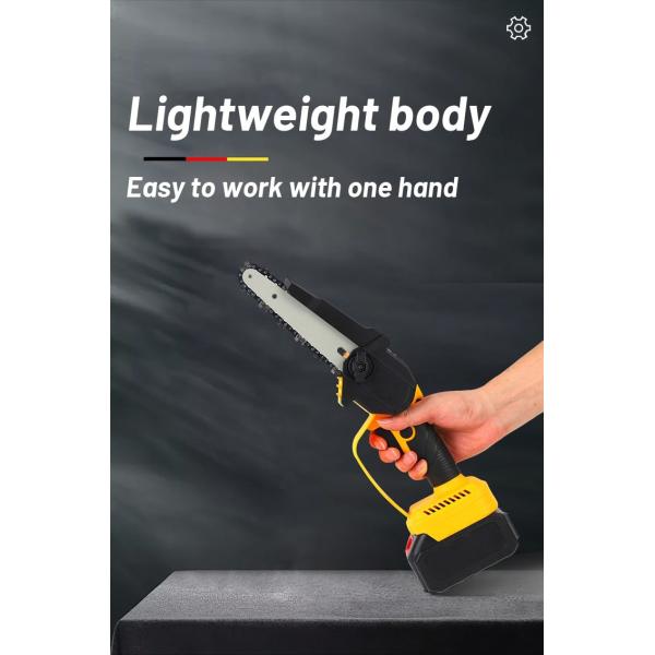 Portable Electric Power Chainsaw JYH-CS10 Li-battery Mini Wireless for Home Wooden Tree