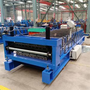 Wholesale Color steel double layer roll forming machine fully automatic 0.3mm-0.8mm from china suppliers
