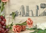 Natrual Cotton Jute Tote Bag With Hand Sewing And Elastic Band Closure Design
