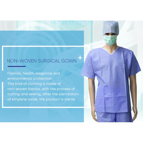 CE/ISO13485/FDA Disposable Scrub Suits With Separate Coat And Trousers