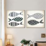Fish Images Canvas Prints Spray Painting Popular In The Europe Market Minimalist
