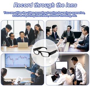 1080P Spy Glasses Camera Lightweight Mini Hidden Camera In Eyeglasses