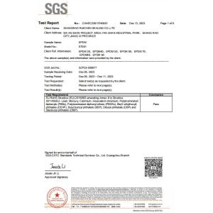 SHANGRAO RUICHEN SEALING CO.,LTD Certifications