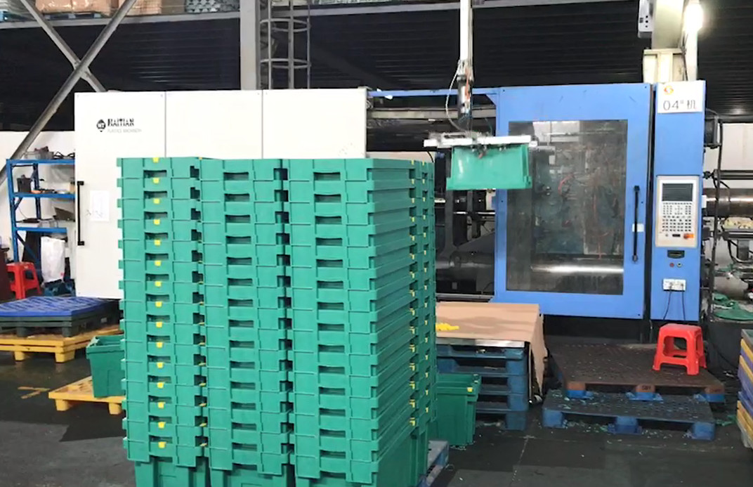 Large Customized Plastic Storage Turover Boxes 800*600mm Multi - Purpose