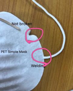 Wholesale Non Allergic Disposable Dust Mask , PET Dust Mask For High Humidity / Fuggy Sites from china suppliers
