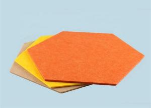 Wholesale 9mm PET Polyester Fiber Acoustic Panel , Modular Design Sound Absorbing Panels from china suppliers