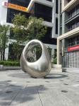 Popular Mirror Exterior Stainless Steel Sculpture Garden Ornaments 2.2 Meter