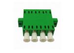 OM3 OM4 LC Quad Fiber Optic Adapter for Fiber Patch Cord , Blue / Beige / Aqua