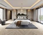 8mm Thickness Wood Effect Bathroom Tiles Outdoor Porcelain Wood Tile Lappato