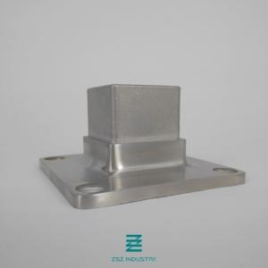 Wholesale 304L Stainless Steel Railing Posts Adjustable Base Flat Mounting Silver Color from china suppliers