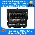 Ouchuangbo Car GPS DVD Autoradio Android 4.0 for Honda City 2011 with BT 3G Wifi