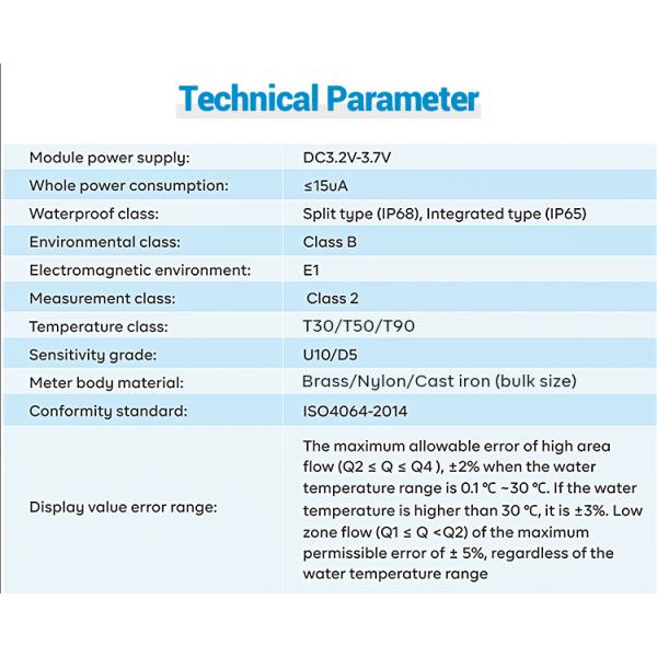 IP68 Wireless STS Keypad Type Prepaid Token Water Meter with Vending Software