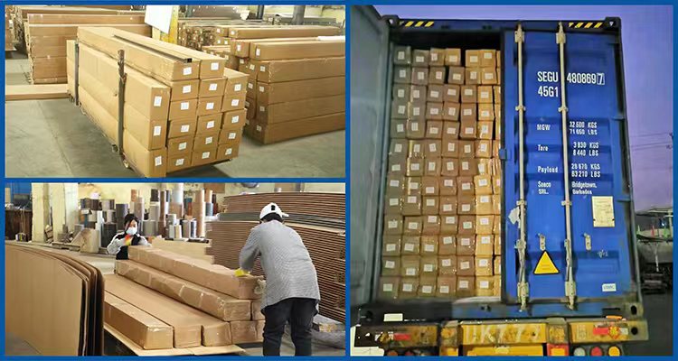 Mall WPC Laminated Fluted Flat Wall Solid Panel for Indoor Interior Decoration Fence