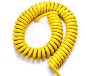 Wholesale 1P × 30AWG + 3C × 30AWG Multi Strands 5 Core 80℃ 30V Spiral Cable TPU Material from china suppliers
