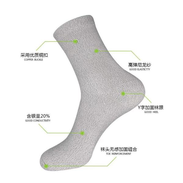 conductive grounding socks for neuropathy treatment