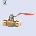 Water DZR Brass 1"X1'' No Leakage Push Fit Ball Valves