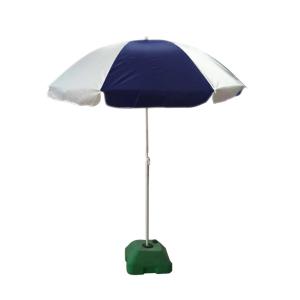 Wholesale Outdoor Windproof Beach Umbrella Blue White With Rainbow Plastic Table from china suppliers