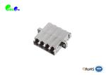 LC Quad Metal Fiber Optic Adapter With Flange 0.2dB Low Insertion Loss