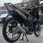 Customizable Black 125cc Underbone Motorcycle With Four Stroke