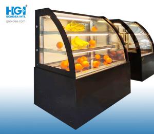 Wholesale 47in Modern Glass Curved Glass Refrigerated Bakery Display Case Sliding Door CE from china suppliers